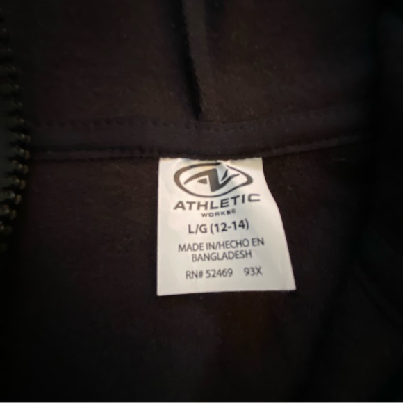Athletica Works Active Lightweight Mixed Media Hoodie Jacket (Size L) 12-14🌹 - Picture 14 of 16